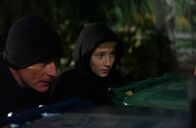 Malcolm mittendrin – Nachdem Hal (Bryan Cranston, l.) wieder einmal von seinem Nachbarn übertroffen wurde, plant er mit Dewey (Erik Per Sullivan, r.) die Zerstörung des Bauwerkes ...