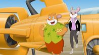 Geronimo Stilton – Thea und Effeff suchen den verschwundenen Schatz des Millionärs Rattenberrg.