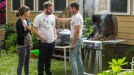 Bad Neighbors 2 – Ein unerwartetes Bündnis, v.li.: Rose Byrne als Kelly, Seth Rogen als Mac, Zac Efron als Teddy