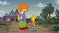 Die Simpsons – Krusty (l.); Bart (r.)