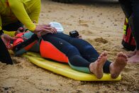 Die Urlaubs-Docs – Rescue simulation with ambulance and firefighters on the coasts of southwest France.