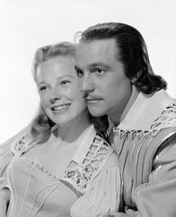 Die drei Musketiere – DArtagnan (Gene Kelly) hat sich in die Enkelin seines Vermieters, Constance (June Allysone), verliebt - glücklicherweise wird seine Liebe erwidert.