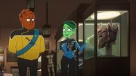 Star Trek: Lower Decks – v.li.: Lieutenant Kayshon, D'Vana Tendi