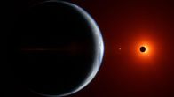 Faszination Weltall – Trappist 1 wird noch Hunderte Milliarden Jahre am Himmel seiner Planeten leuchten. Rote Zwerge sind die langlebigsten Sterne im Universum.