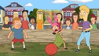 Bob's Burgers – Vorne, l-r: Regular Sized Rudy, Louise, Jocelyn.