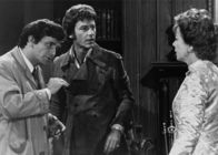 Columbo – (v.l.n.r.) Columbo (Peter Falk); Roger Stanford (Roddy McDowall); Doris Buckner (Ida Lupino)
