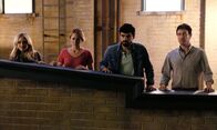 The Gifted – (v.l.n.r.) Lauren (Natalie Alyn Lind); Kate (Amy Acker); Marcos (Sean Teale); Reed (Stephen Moyer)