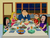 American Dad! – L-R: Hayley, Francine, Stan, Steve, Debbie