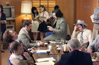Anchorman - Die Legende von Ron Burgundy – Ron Burgundy (Will Ferell), Brick Tamland (Steve Carell), Brian Fantana (Paul Rudd), Champ Kind (David Koechner)