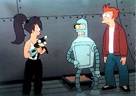 Futurama – 31. Dezember 1999. verschwendet Fry seine Zeit und sein Leben in einem schäbigen Job als Pizzabote. An diesem Ende des Jahres schickt ihn sein Chef zu einer Lieferung ins Kryogenzentrum. Aber nach einem unglücklichen Unfall findet Fry sich eingefroren und wacht 1000 Jahre später auf.