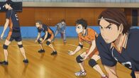 Haikyuu – (v.l.n.r.) Tobio Kageyama; Ryunosuke Tanaka; Yu Nishinoya; Asahi Azumane