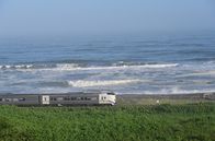 Mit dem Zug ... – Mit dem Zug am Meer entlang: der Ozora-Express in der Nähe von Kushiro