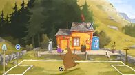Unser Sandmännchen – Dr. Brumm schießt den Elfmeter.