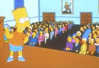 Die Simpsons – Bart präsentiert beim Filmfestival seinen Beitrag.