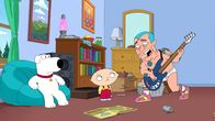 Family Guy – Seit sich Brian (l.) und Stewie (M.) ein Zimmer teilen geht es drunter und drüber - als dann auch noch Flea (r.) von den Red Hot Chili Peppers in der Verwüstung auftaucht hat Stewie genug ...