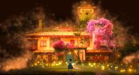 Encanto – HOME SWEET HOME -- The Madrigal‚Äôs casita in ‚ÄúEncanto‚Äù is more than a house‚Äîit‚Äôs alive‚Äîembodying the same magic that has blessed the Madrigal children for two generations. Filmmakers liken the house to a loyal pet‚Äîit is part of the family. The love for one another is mutual. Opening in the U.S. on Nov. 24, 2021, ‚ÄúEncanto‚Äù features songs by Lin-Manuel Miranda. ¬