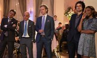 Madam Secretary – (v.l.n.r.) Michael "Mike B." Barnow (Kevin Rahm); Russell Jackson (Zeljko Ivanek); Jay Whitman (Sebastian Arcelus); Matt Mahoney (Geoffrey Arend); Daisy Grant (Patina Miller)
