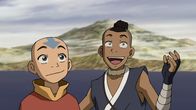 Avatar - Herr der Elemente – L-R: Aang, Sokka