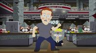 South Park – Vorne, l-r: Mark Zuckerberg, Butters als "Professor Chaos"