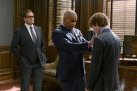 Bull – Pictured L-R: Dr. Jason Bull (Michael Weatherly), Chunk Palmer (Chris Jackson) , and Lucas Schwieger (CJ Valleroy)