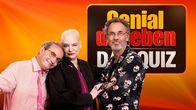 Genial daneben - Das Quiz – Hugo Egon Balder (r.), Hella von Sinnen (M.), Wigald Boning (l.) und zahlreiche Gaststars lösen von Montag bis Freitag skurrile, bunte oder wissenswerte Fragen der Zuschauer - heiter, ausgelassen und kreativ ...