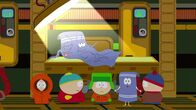 South Park – L-R: Kenny, Eric, Kyle, Towelie, Stan