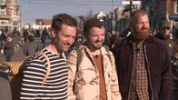 Inside Amsterdam – Daniel Aßmann (l) zusammen mit den Insidern Karl Krause und Dann Colin.
