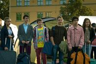 Schloss Einstein – v.l.n.r. Constanze (Henrieke Fritz), Hubertus (Hugo Gießler), Tobias (Stefan Wiegand), Justus (Robert Reichert), Tommy (Lucas Leppert), Li-Ming (Ruth Schönherr).