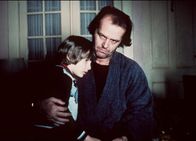 Shining – Danny Lloyd als Danny und Jack Nicholson als Jack Torrance.