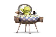 Q Pootle 5 – Pootle in seinem Raumschiff