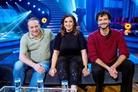 70 Jahre Fernsehen – v.li.: Robert Palfrader, Barbara Karlich, Aaron Karl.