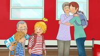 Meine Freundin Conni – Conni, Jakob und Mama freuen sich, Oma und Opa wiederzusehen.