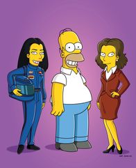 Die Simpsons – Rennfahrerin Danica Patrick und Schauspielerin Rachel Weisz erscheinen in Homers Gedanken.