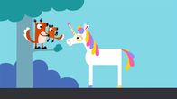 Animanimals – Das Einhorn trifft die Eichhörnchen und macht sie glücklich.