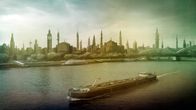 Was wäre wenn... – Grafikillustrationen "Köln im Schatten der Moschee"