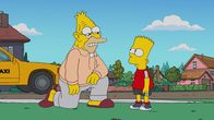 Die Simpsons – Grampa (l.); Bart (r.)