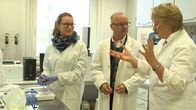SMS - Schwanke meets Science – Im Labor werden die Zuchtaustern auf Krankheiten untersucht. Aber auch auf möglichst optimale Bodenbedingungen für ein stabiles Wachstum am Meeresgrund, erfährt Karsten Schwanke.