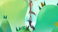 Wolf – Alfred versucht, Wolf im Griff zu behalten.