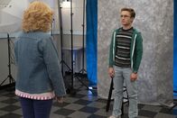 The Goldbergs – L-R: Beverly Goldberg (Wendi McLendon-Covey) and Adam Goldberg (Sean Giambrone)