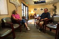 Dr. Pimple Popper – April sits in the waiting room before she meets with Dr. Lee.