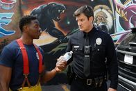 The Rookie – L-R:Antonio (Mitchell Edwards), John Nolan (Nathan Fillion)