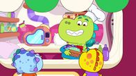 Tim Rex im All – v.li.: Kai, Dad, Tim Rex