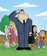 American Dad! – AMERICAN DAD: From "Family Guy" creator Seth MacFarlane comes the animated story of STAN SMITH, who works for the CIA and is constantly on the alert for terrorist activity. Stan will go to extremes to protect his beloved America from harm in the new FOX animated series AMERICAN DAD premiering Sunday, May 1 (9:30-10:00 PM ET/PT) on FOX. L-R: Rodger, Francine, Stan, Klaus, Hayley and Steve. Ş