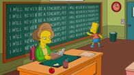 Die Simpsons – Mrs. Krabappel (l.); Bart (r.)