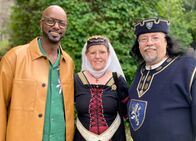 Yared kommt rum – Andreas und Carola Busche als Graf Otto VIII. zu Everstein und seine Gattin.