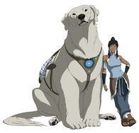 Die Legende von Korra – L-R: Naga, Korra