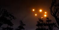 UFO-Jäger – CGI-BILD: Ein UFO-Raumschiff am Himmel. (Bildnachweis: National Geographic Channels)