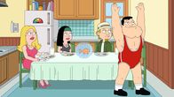 American Dad! – L-R: Francine, Hayley, Klaus, Jeff und Stan