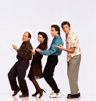 Seinfeld – v.l.): George (Jason Alexander), Elaine (Julia Louis-Dreyfus), Jerry (Jerry Seinfeld) und Kramer (Michael Richards)