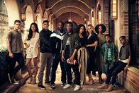 All American – L-R: Asher Adams (Cody Christian), Layla Keating (Greta Onieogou), Jordan Baker (Michael Evans Behling), Billy Baker (Taye Diggs), Spencer James (Daniel Ezra), Olivia Baker (Samantha Logan), Laura Fine-Baker (Monet Mazur), Grace James (Karimah Westbrook), Dillon James (Jalyn Hall), Tamia 'Coop' Cooper (Bre-Z).